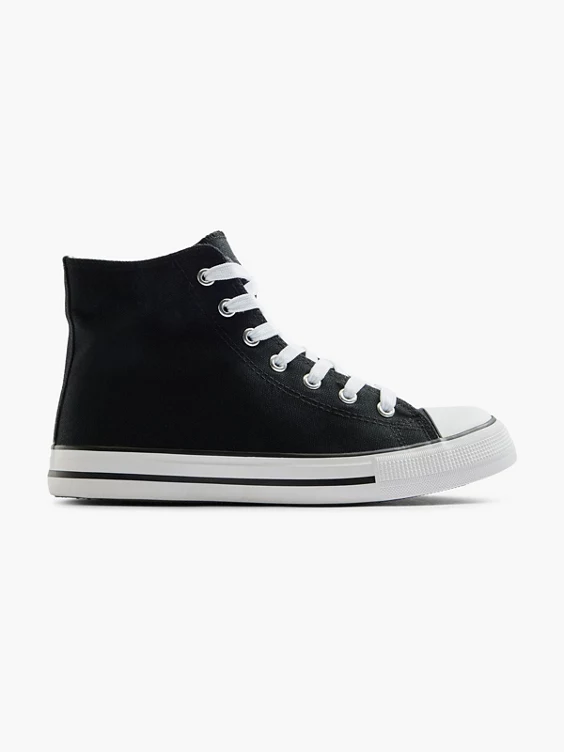 Vty Hoher Sneaker in schwarz