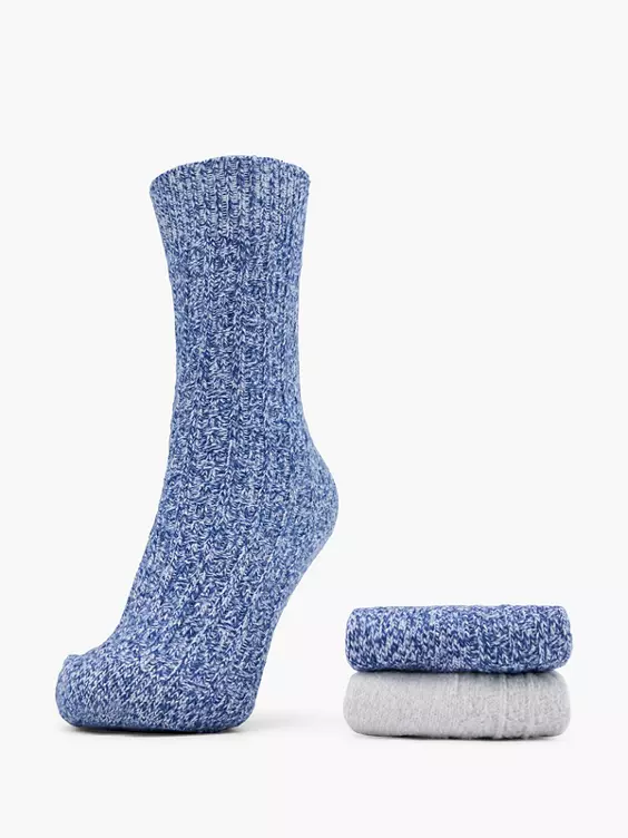 Cosy Nature 2er Pack Socken in blau