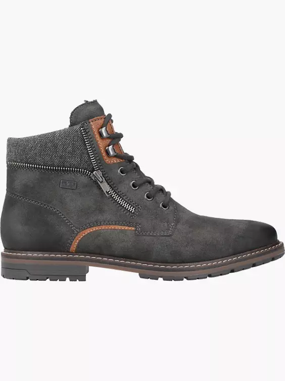 Rieker Herren Schnürstiefel in grau