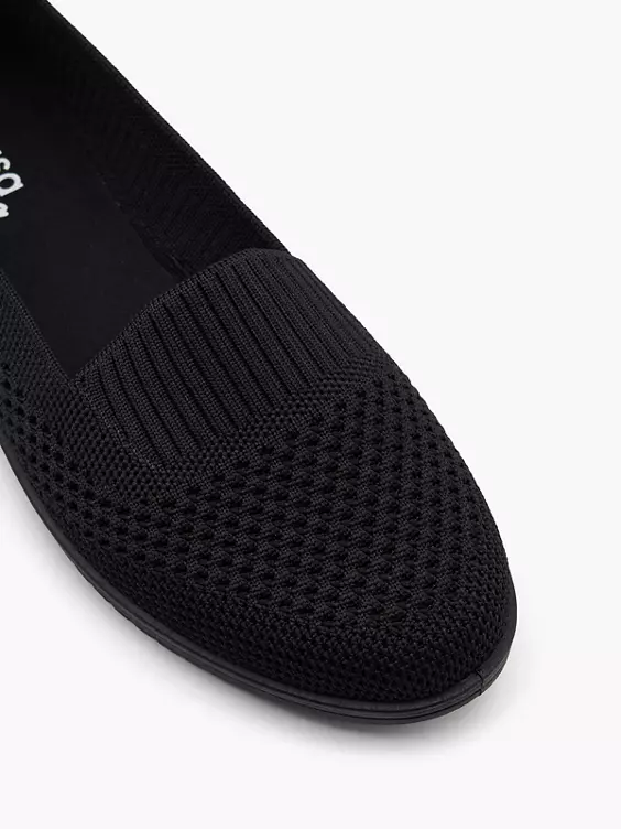 Casa mia Slipper in schwarz