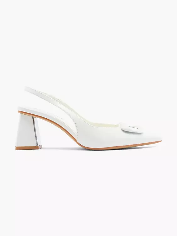 Catwalk Slingpumps in weiß