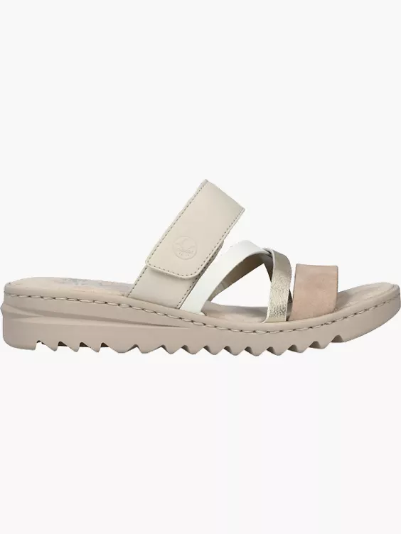 Rieker Damen Pantoletten in beige