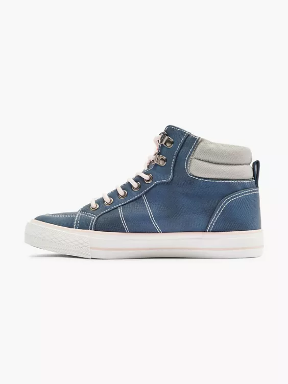 Chiemsee Hoher Sneaker in blau