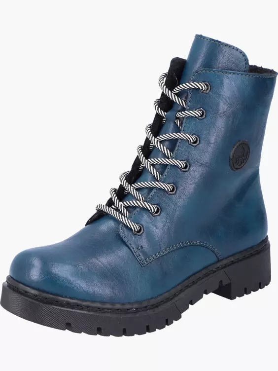 Rieker Damen Biker Boots in blau