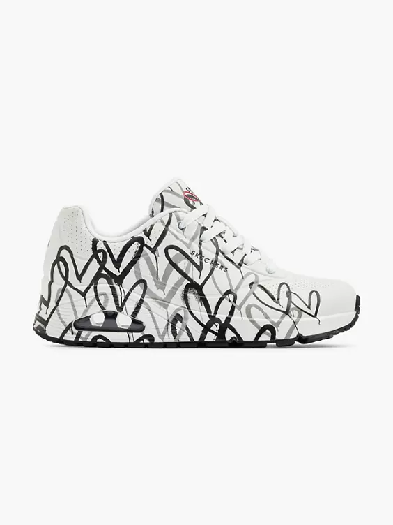 Skechers Chunky Sneaker UNO - SPREAD THE LOVE in weiß
