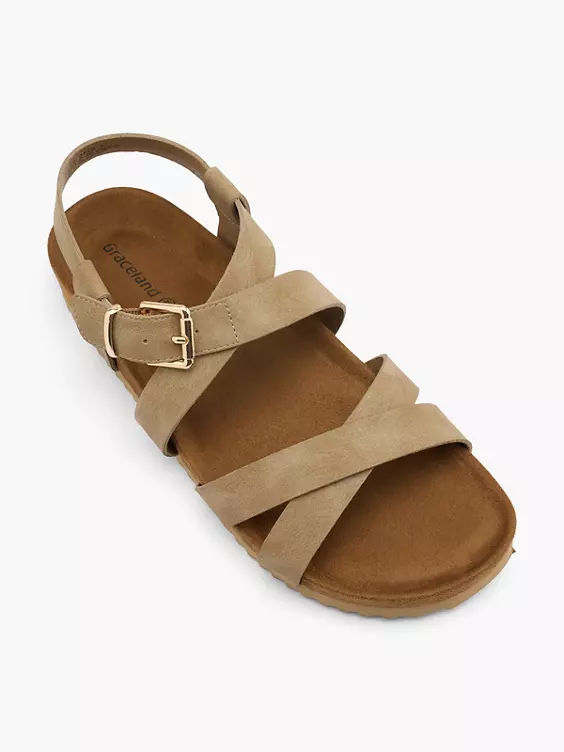Graceland Sandale in taupe
