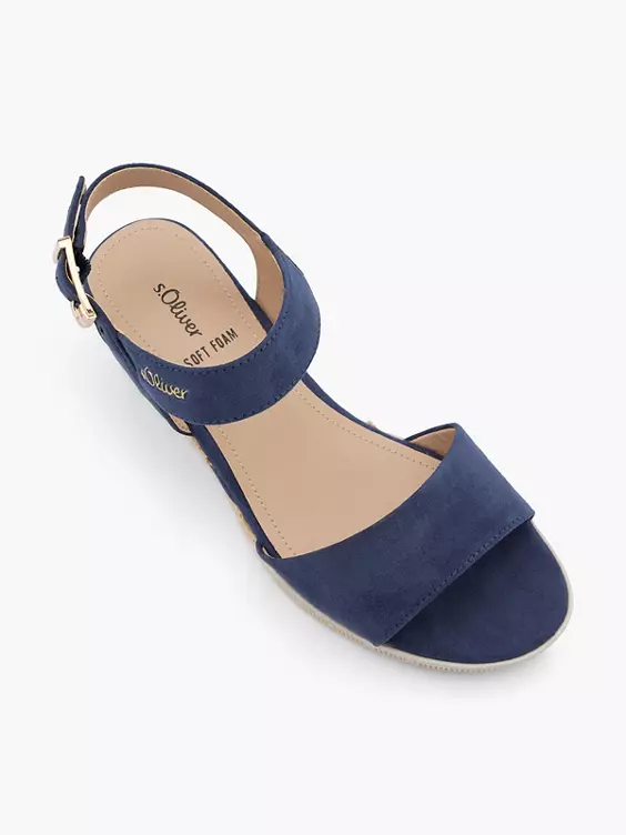 s.Oliver Keilsandalette in blau