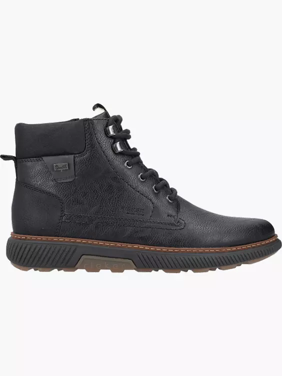 Rieker Herren Schnürstiefel in schwarz