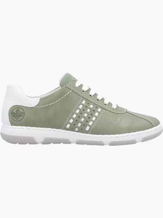 Rieker Damen Schnürschuhe in grün
