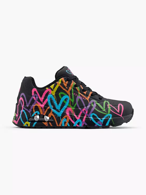 Skechers Chunky Sneaker UNO- HIGHLIGHT LOVE in schwarz