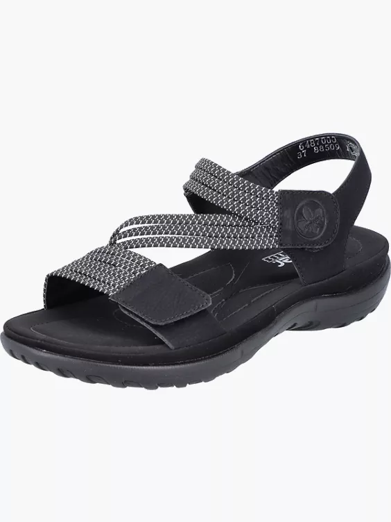Rieker Damen Riemchensandalen in schwarz