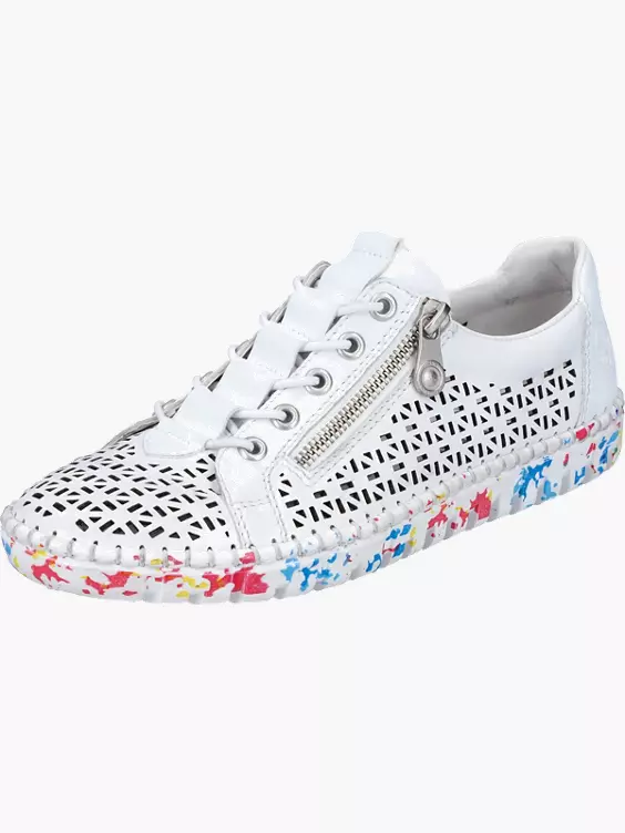 Rieker Damen Slipper in weiß