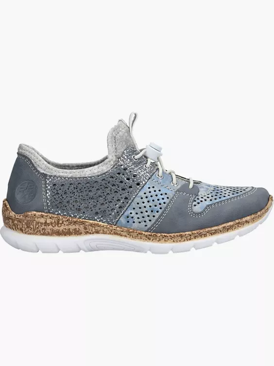 Rieker Damen Slipper in blau