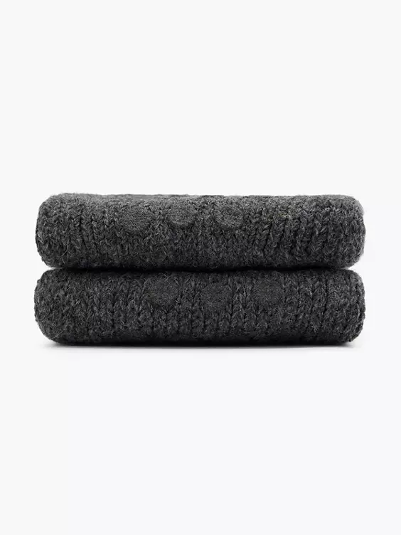 Cosy Nature 2er Pack Socken in grau