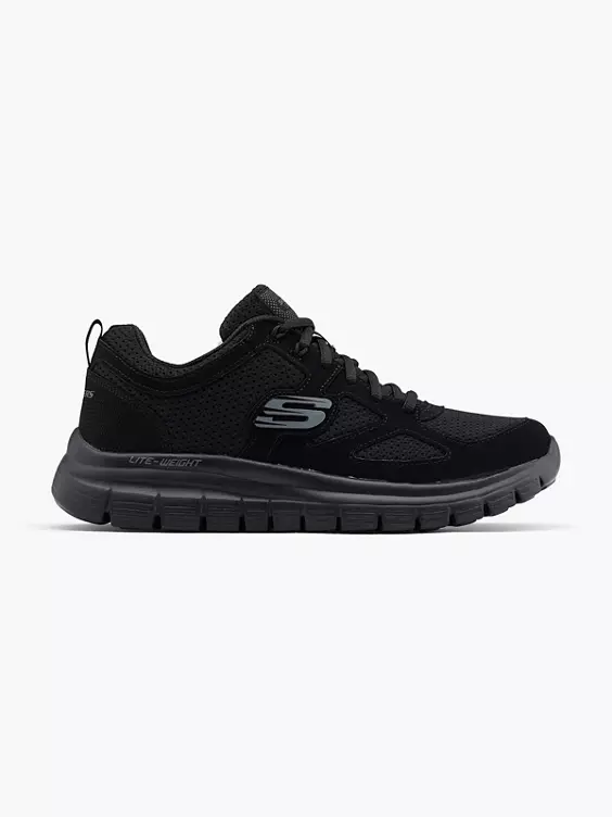 Skechers Leder Sneaker BURNS AGOURA in schwarz