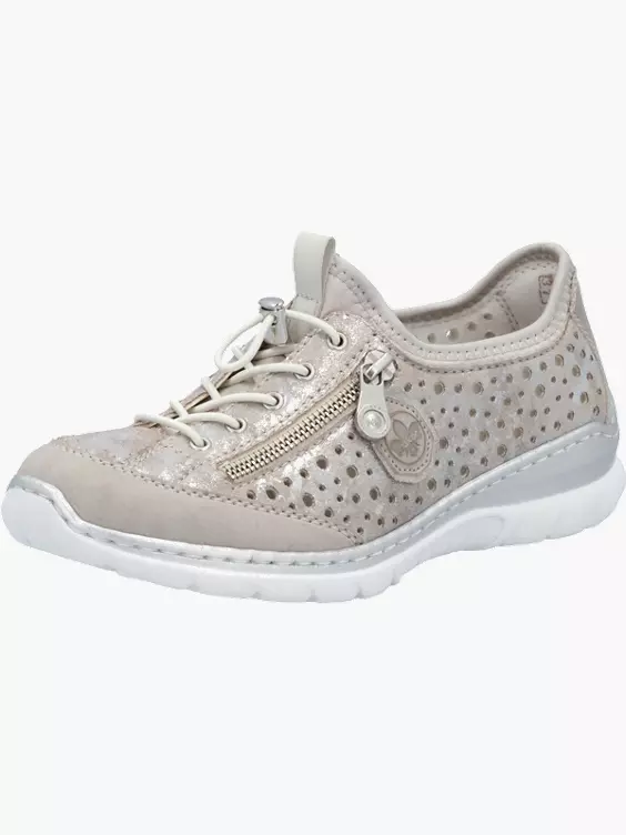 Rieker Damen Slipper in metallisch