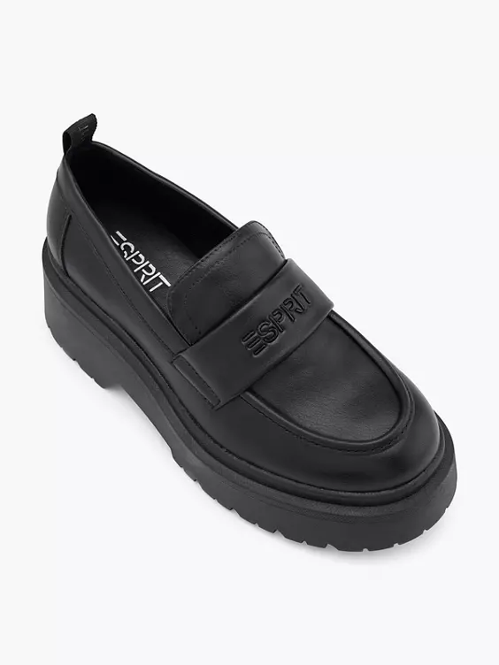 ESPRIT Chunky Loafer in schwarz