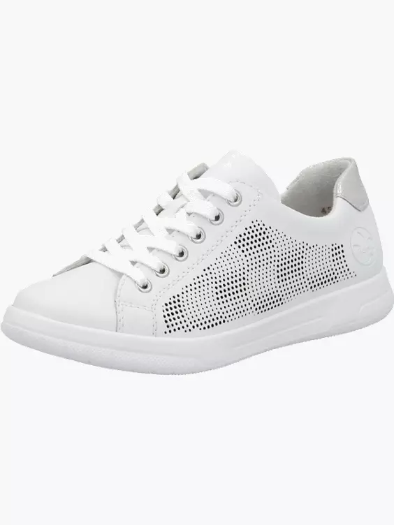 Rieker Damen Sneaker Low in weiß