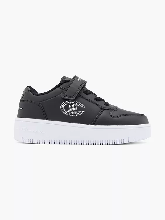 Champion Sneaker RD18 PLATFORM GLITTER G PS in schwarz