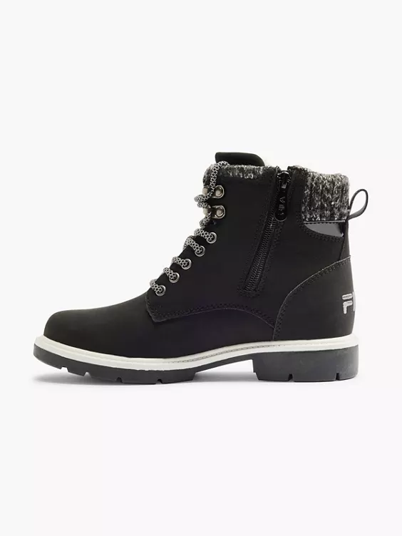 FILA Schnürboots in schwarz