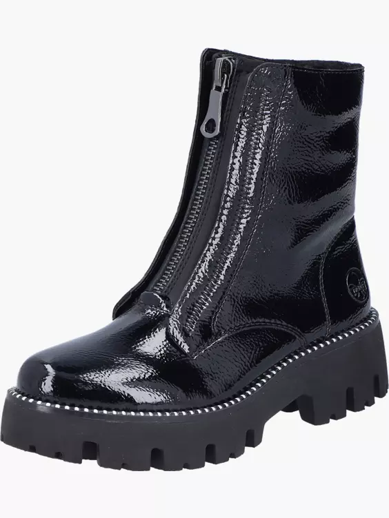 Rieker Damen Biker Boots in schwarz