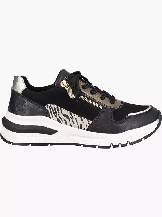 Rieker Damen Sneaker Low in schwarz