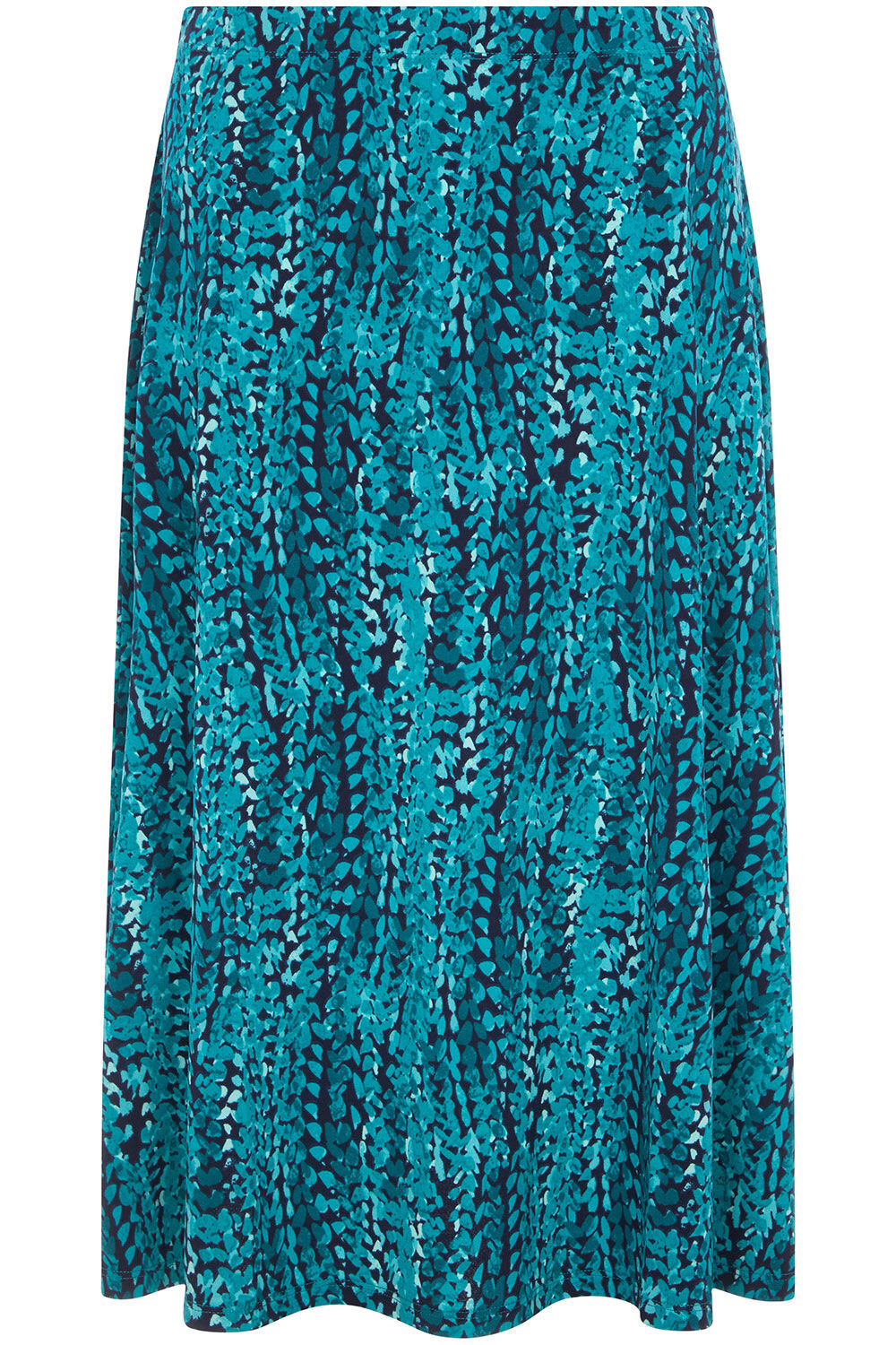 Trailing Leaf Print Flippy Skirt