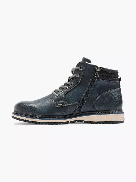 TOM TAILOR Schnürboots in navyblau