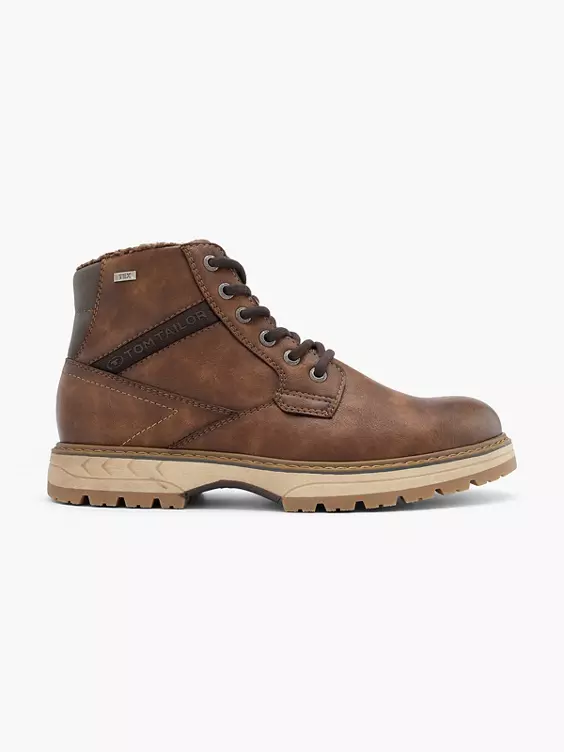 TOM TAILOR Schnürboots in braun