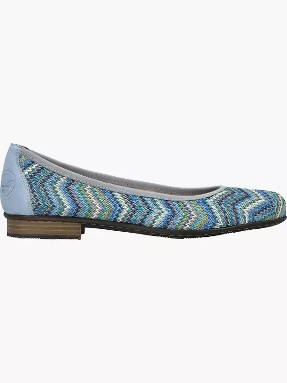 Rieker Damen Ballerinas in blau