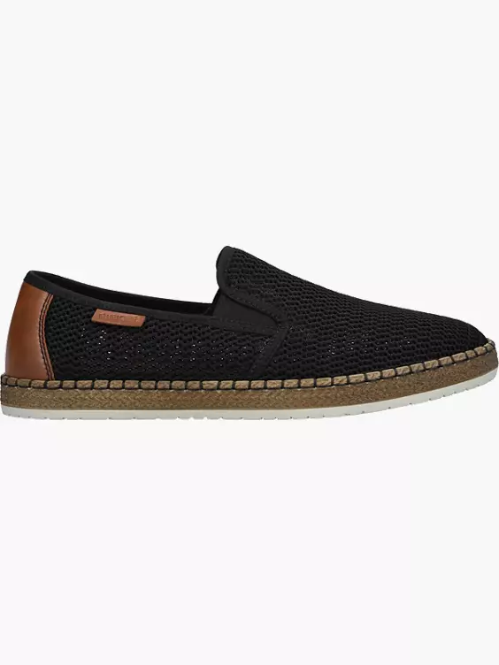 Rieker Herren Slipper in schwarz
