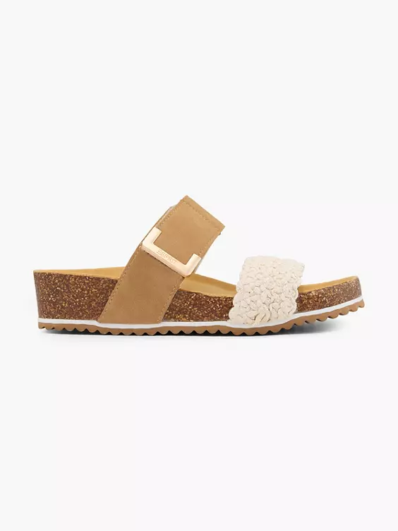 ESPRIT Pantolette in cognac