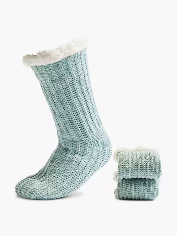 Cosy Nature ABS Socken in blau