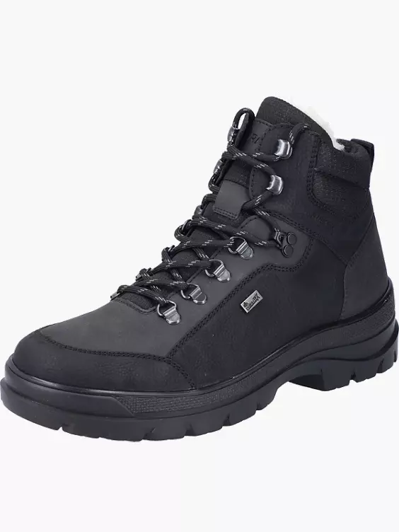 Rieker Herren Schnürstiefel in schwarz