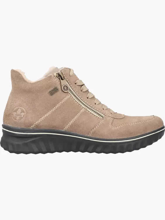 Rieker Damen Schnürstiefel in beige