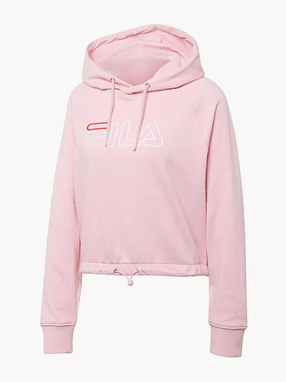 FILA Crop Hoodie in rosa