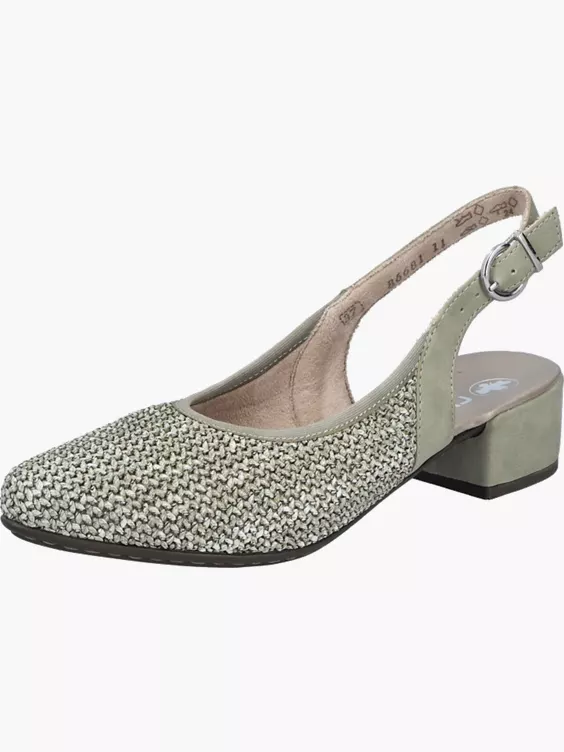 Rieker Damen Slingpumps in grün