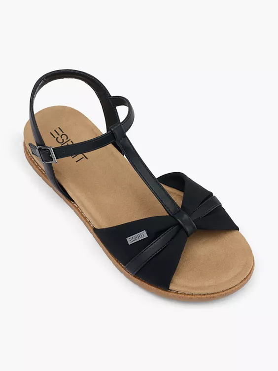 ESPRIT Sandale in schwarz