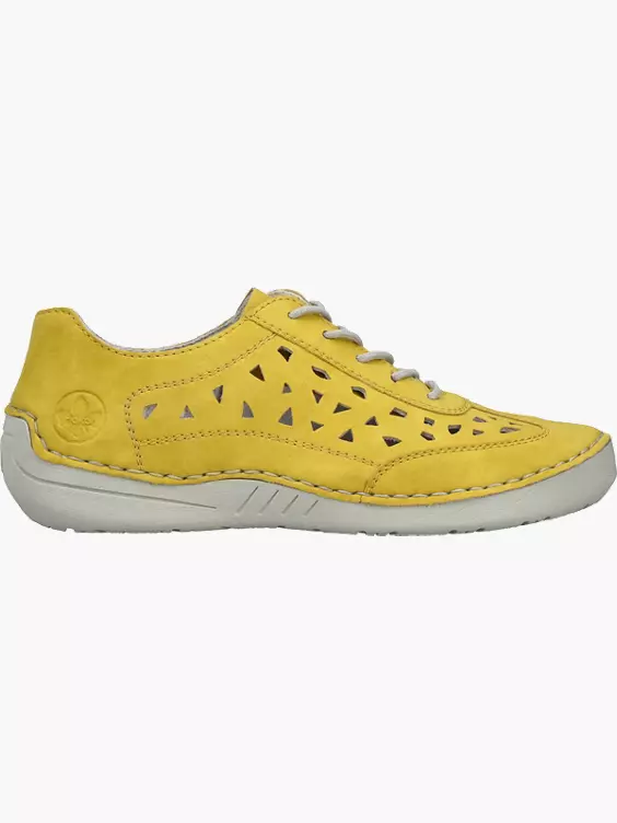 Rieker Damen Schnürschuhe in gelb