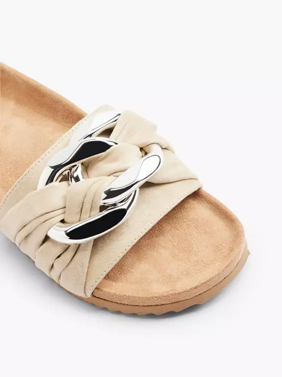 Graceland Pantolette in beige