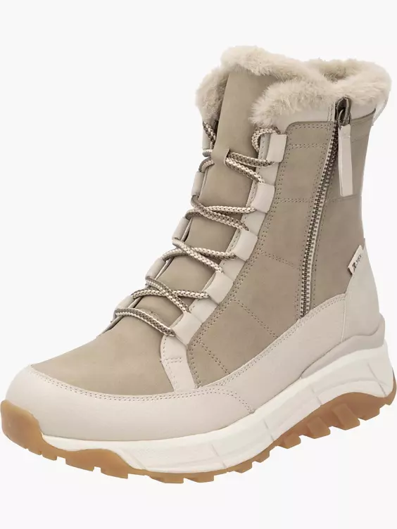 Damen Schnürstiefel in beige