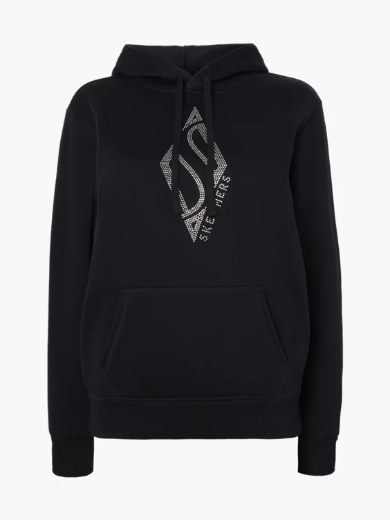 Skechers Hoodie in schwarz