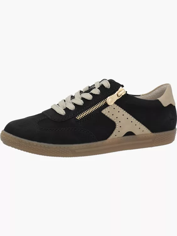 Rieker Damen Sneaker Low in schwarz
