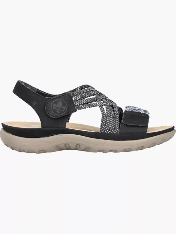 Rieker Damen Riemchensandalen in schwarz