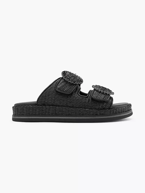 Catwalk Pantolette in schwarz