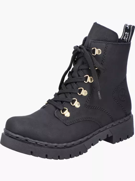 Rieker Damen Biker Boots in schwarz