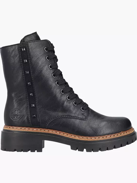 Rieker Damen Biker Boots in schwarz