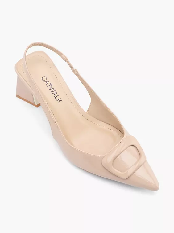 Catwalk Slingpumps in nude