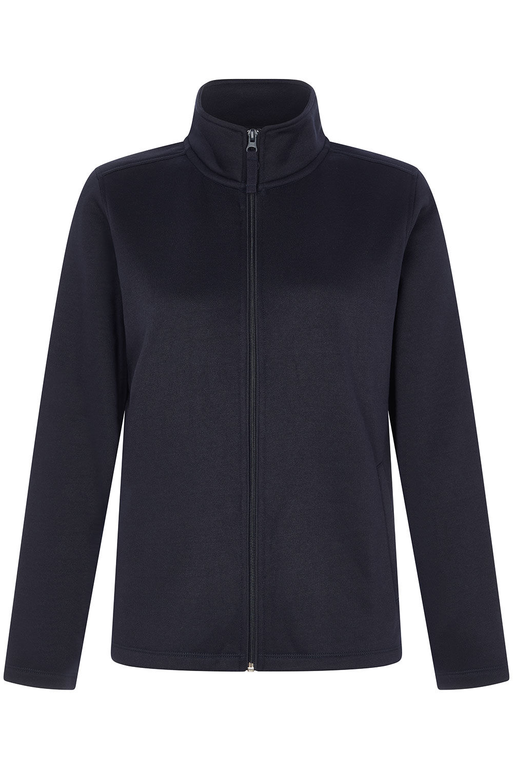 Plain Zip Through Funnel Neck Jacket