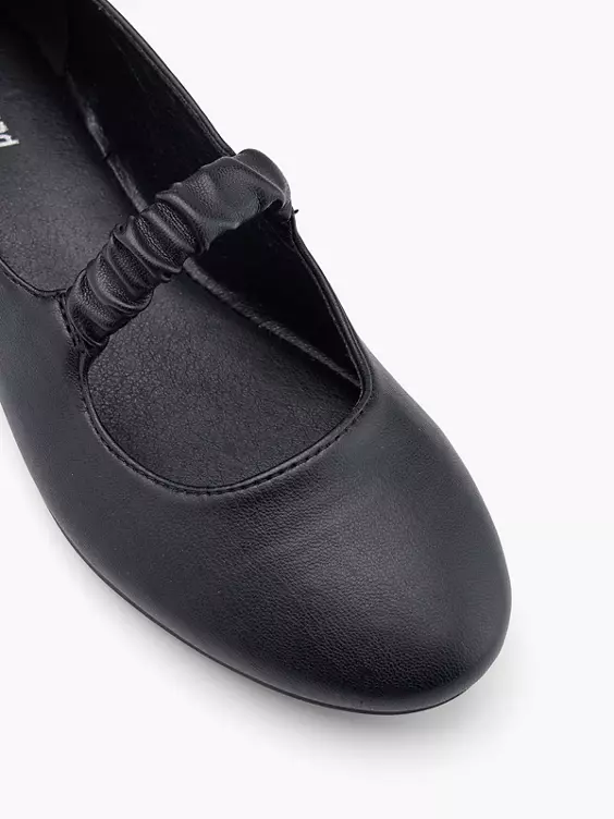 Graceland Riemchenballerina in schwarz